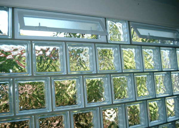 PLASTIC WINDOW INSTEAD OF 3 GLASS BLOCKS 19×19 BY DECOMAT (EXTERNAL DIMENSION 57,9×18,9cm)