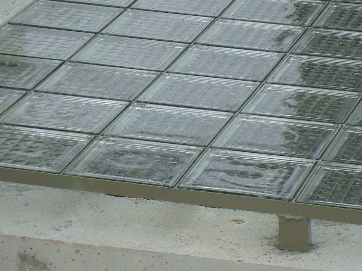 GLASS FLOOR TILE- GLASS PAVER 20×20 BY DECOMAT