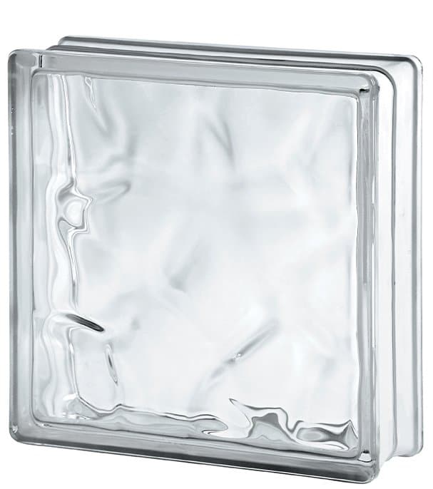 GLASS BRICK CLOUD COLORLESS 14.5×14.5 SEVES BY DECOMAT